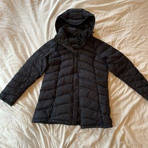 Women’s North face womens down parka with removable hood